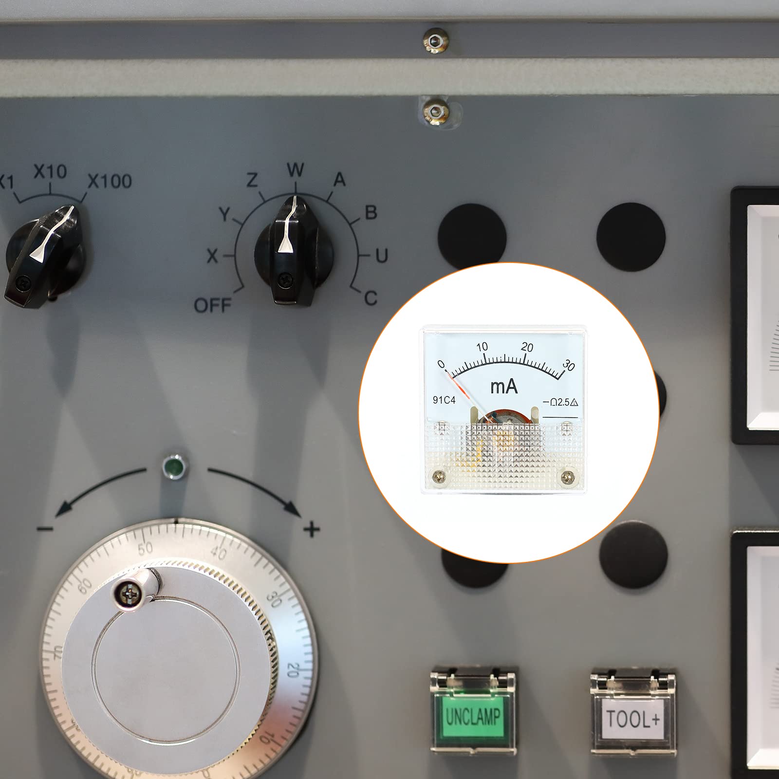 YOKIVE Analog Panel Ammeter, 91C4 Ampere Meter Current Tester, Great for Office Art, Home, Daily Use (DC 0-30mA, Class 2.5) - Image 3