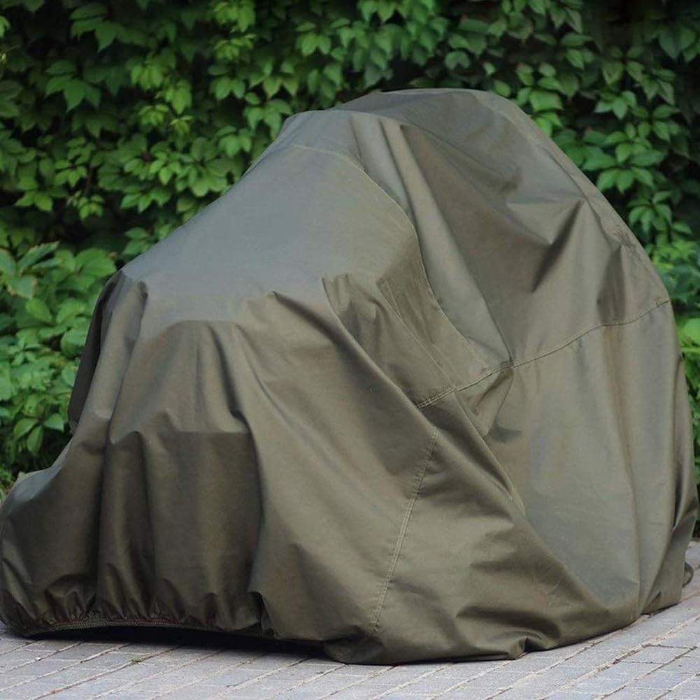 Housse de protection imperméable pour tondeuse autoportée en tissu Oxford 210D avec sangles réglables Vert