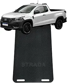 Tapete Protetor Caçamba Compatível com Strada Cabine Simples 2021 a 2026 Puxe Empurre Premium