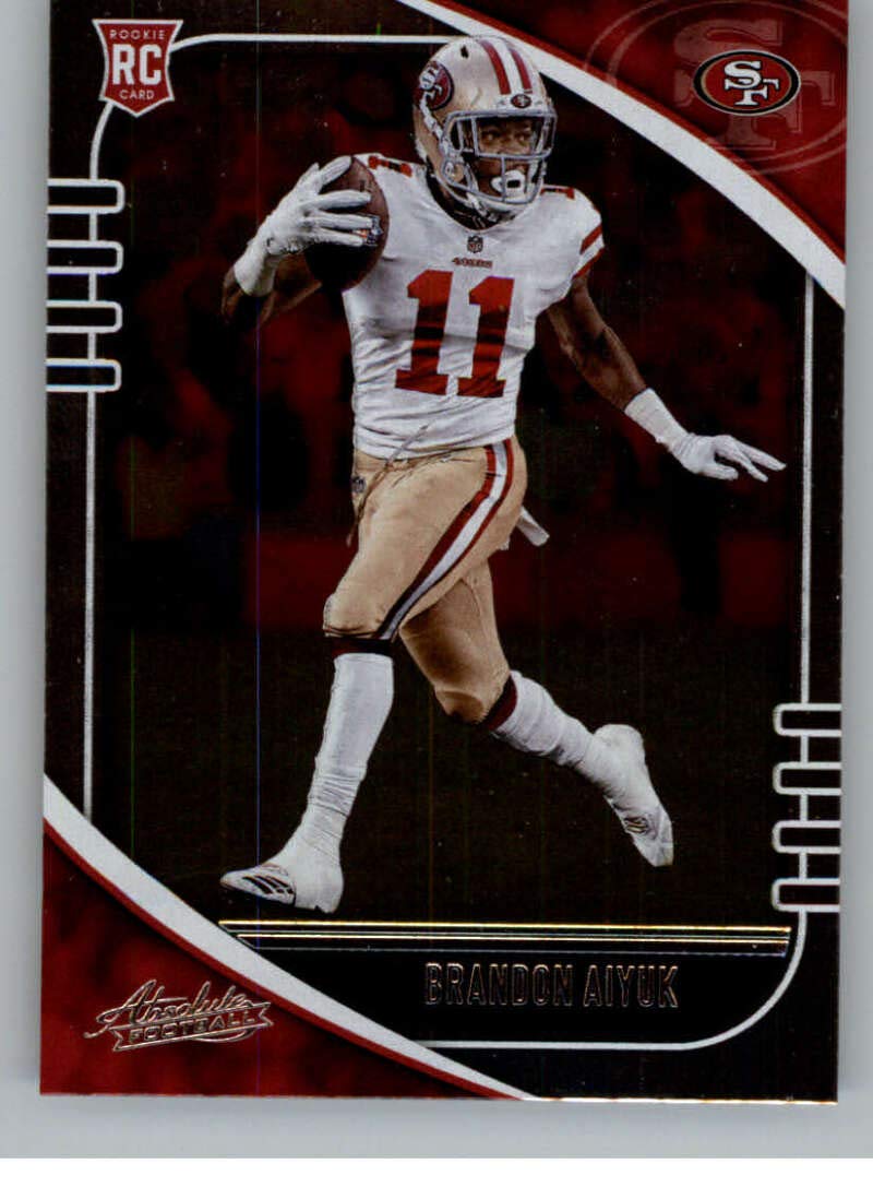 Amazon.com: 2020 Panini Absolute Football #111 Brandon Aiyuk San Francisco  49ers RC Rookie Card Official NFL Trading Card From Panini America :  Collectibles & Fine Art