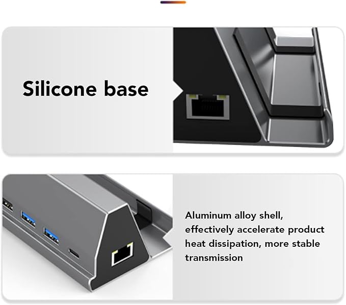 Hub USB Tipo C 7 en 1 con PD 100W, HDMI 4K y Ethernet RJ45 miniatura 7