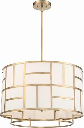 Crystorama Libby Langdon Danielson 6 Light Vibrant Gold Chandelier