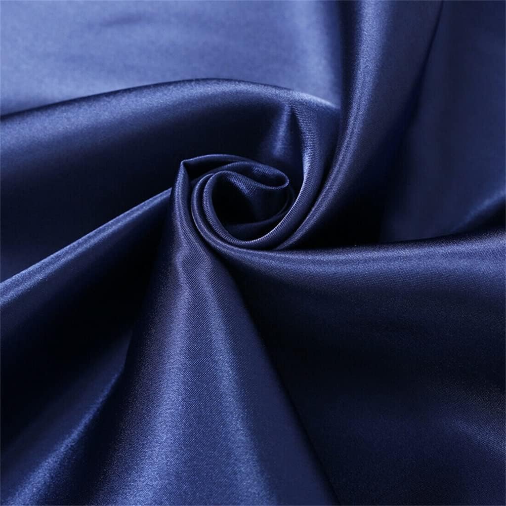 Couple Pillowcase Satin Silk Pillowcase Solid Color Long Couple Wedding Pillowcase