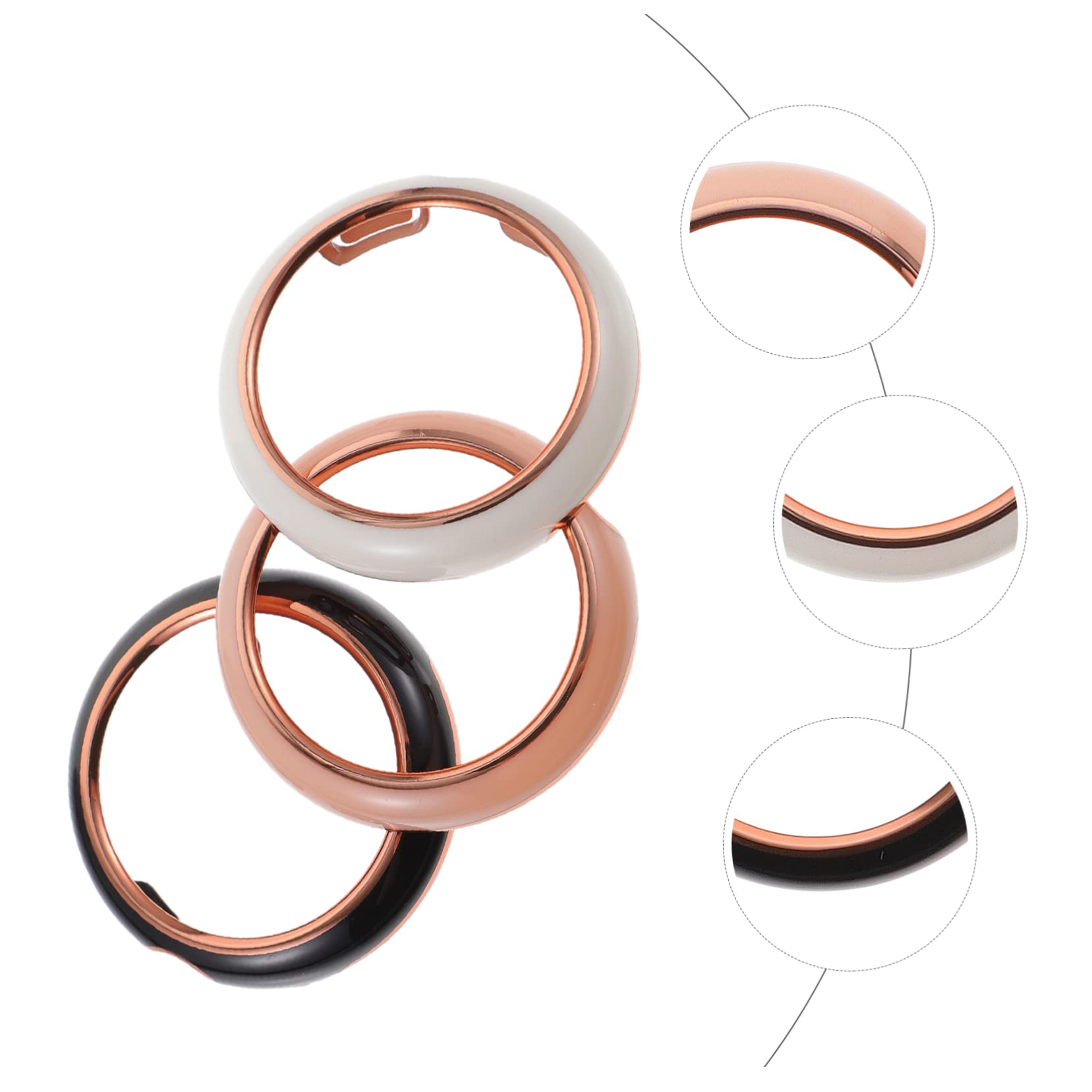 OSALADI Lot De 4 Boîtiers De Montre Faciles À Installer Anti-rayures Pour Watch Coque De 3 Pièces X 4