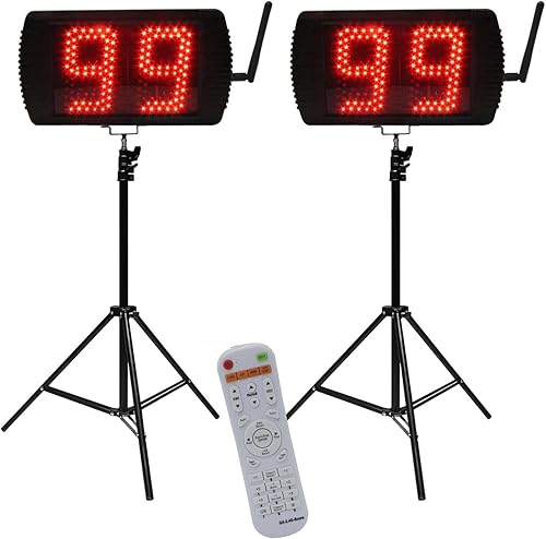 Miniatura 7 de YZ 5 INCH LED Custom Time 1214202434 Seconds Shot Clock Countdown Timer Clock for Basketball Game, Portable Shot Clock Timer for Basketball Court,