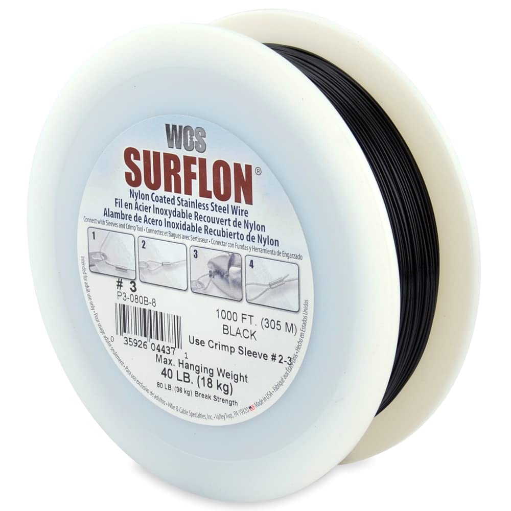 Swimerz 49 Strand Stainless Steel Trace Wire, 600lb, 30ft - Camping Co - View #3