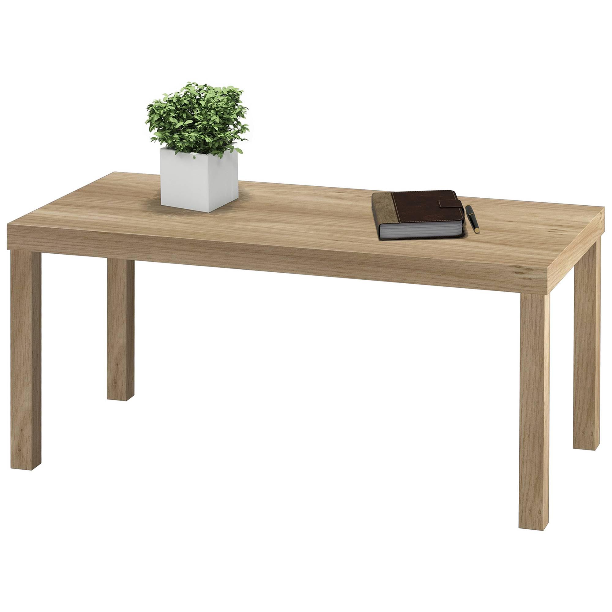 URBNLIVING Coffee Sofa Side End Desk Table for Living Room, Home Office, Functional Accent Furniture, Stylish Desk Table for Office or Living Room, Modern Home Wooden Furniture - Oak