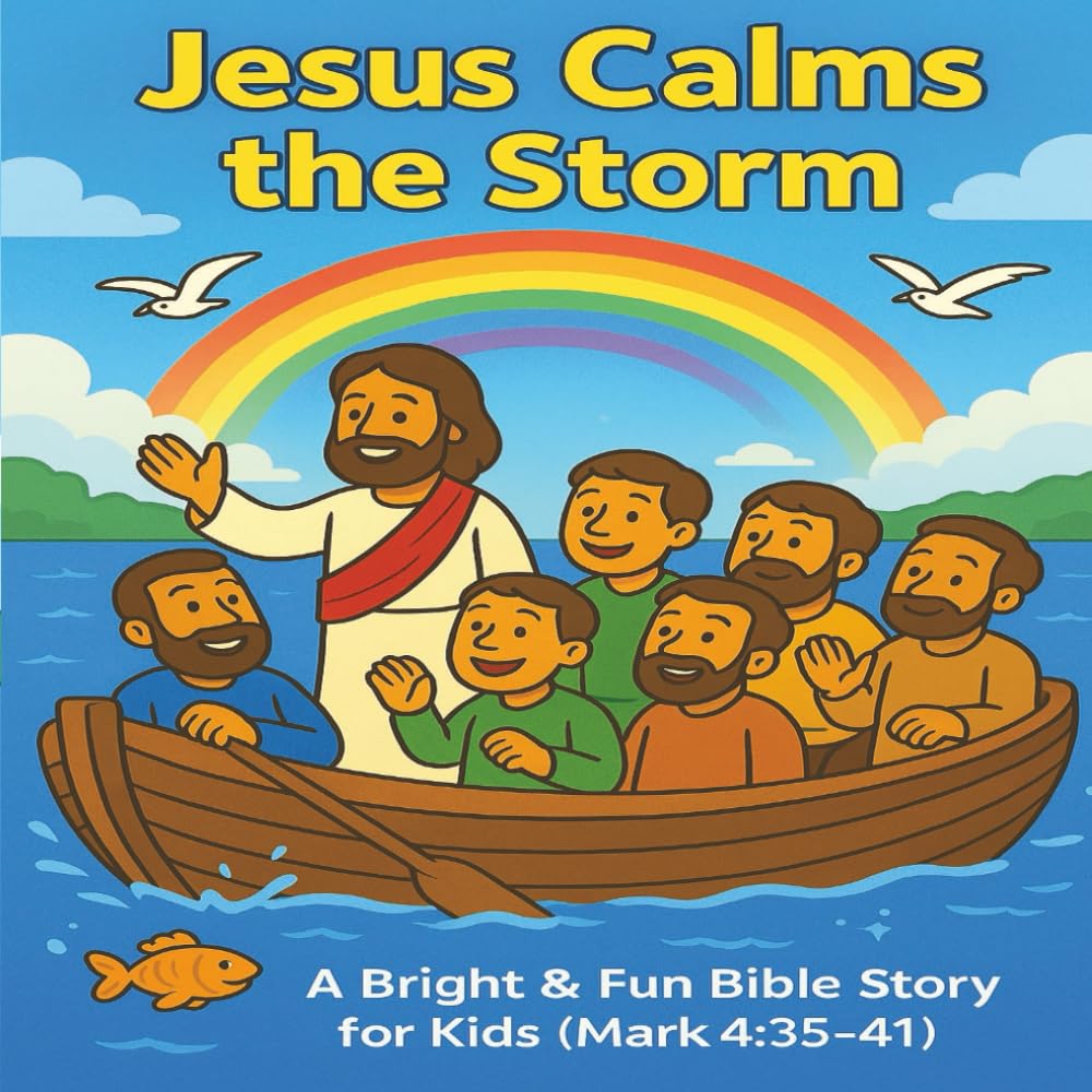 Jesus Calms the Storm: A Bible Story for Kids: Fun and Faith-Filled Christian Picture Book with Colorful Illustrations from Mark 4:35–41