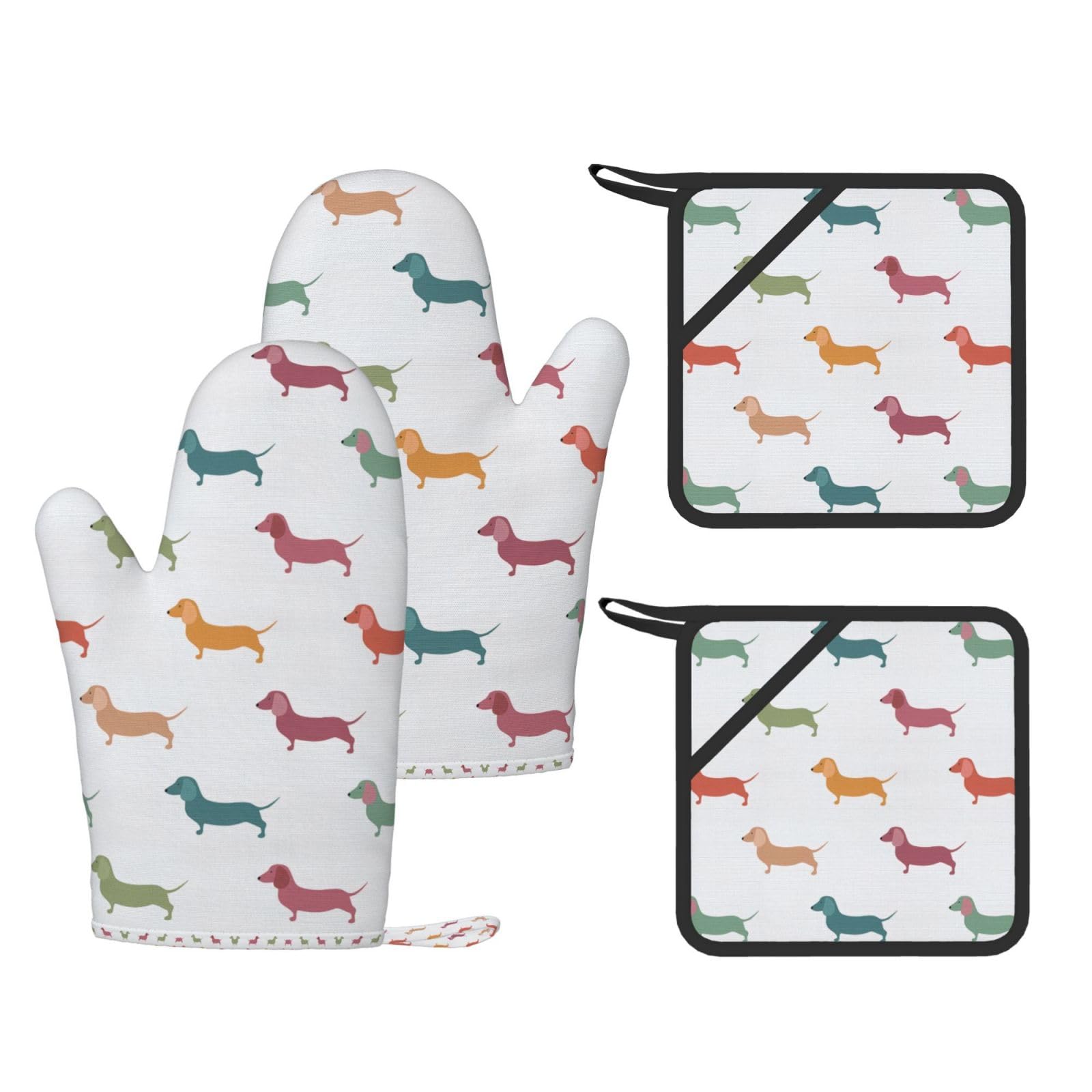 Gants de cuisine Teckel mignon, le cadeau idéal pour passionnés de grillades