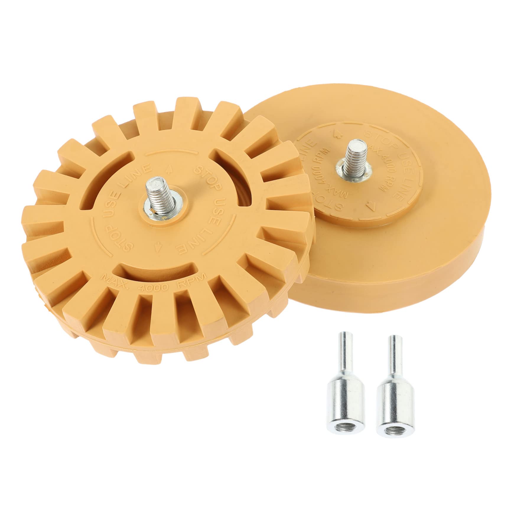 Mikikit Decal Remover Eraser Wheel 2pcs Sticker Adhesive Remover Tool High Grade Rubber Wheel for Car Truck Rv