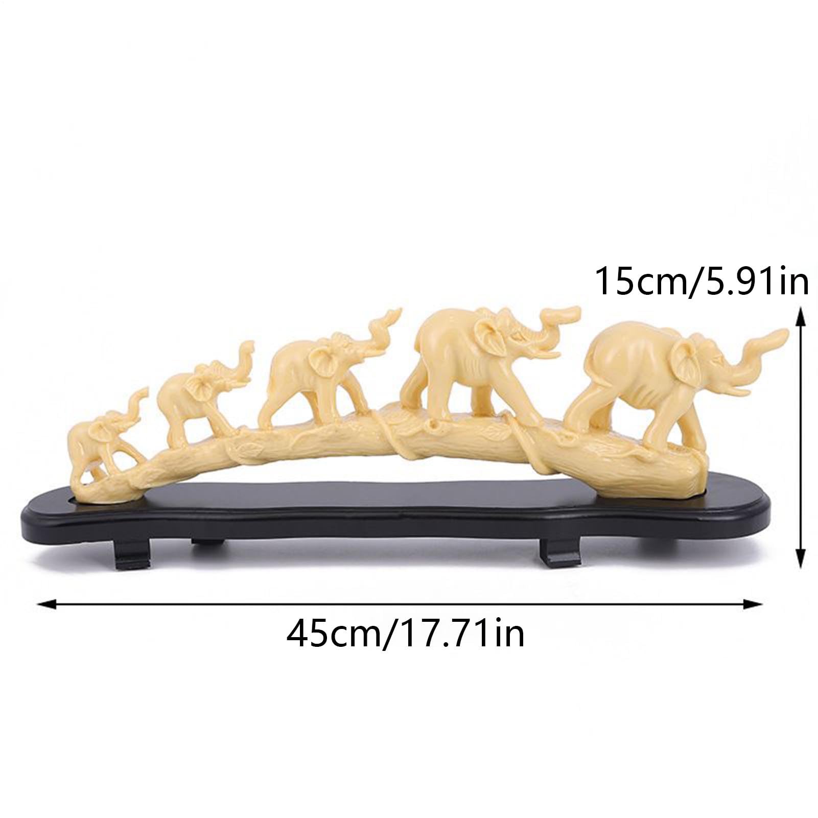 Elefanten Wohndeko Harz Tier Sammlerfigur Skulptur Deko | Elefantenfigur Statue Schreibtisch Bücherregal Flur Wohnzimmer Schlafzimmer Zuhause Flur Bücherregal Zuhause Feiertag