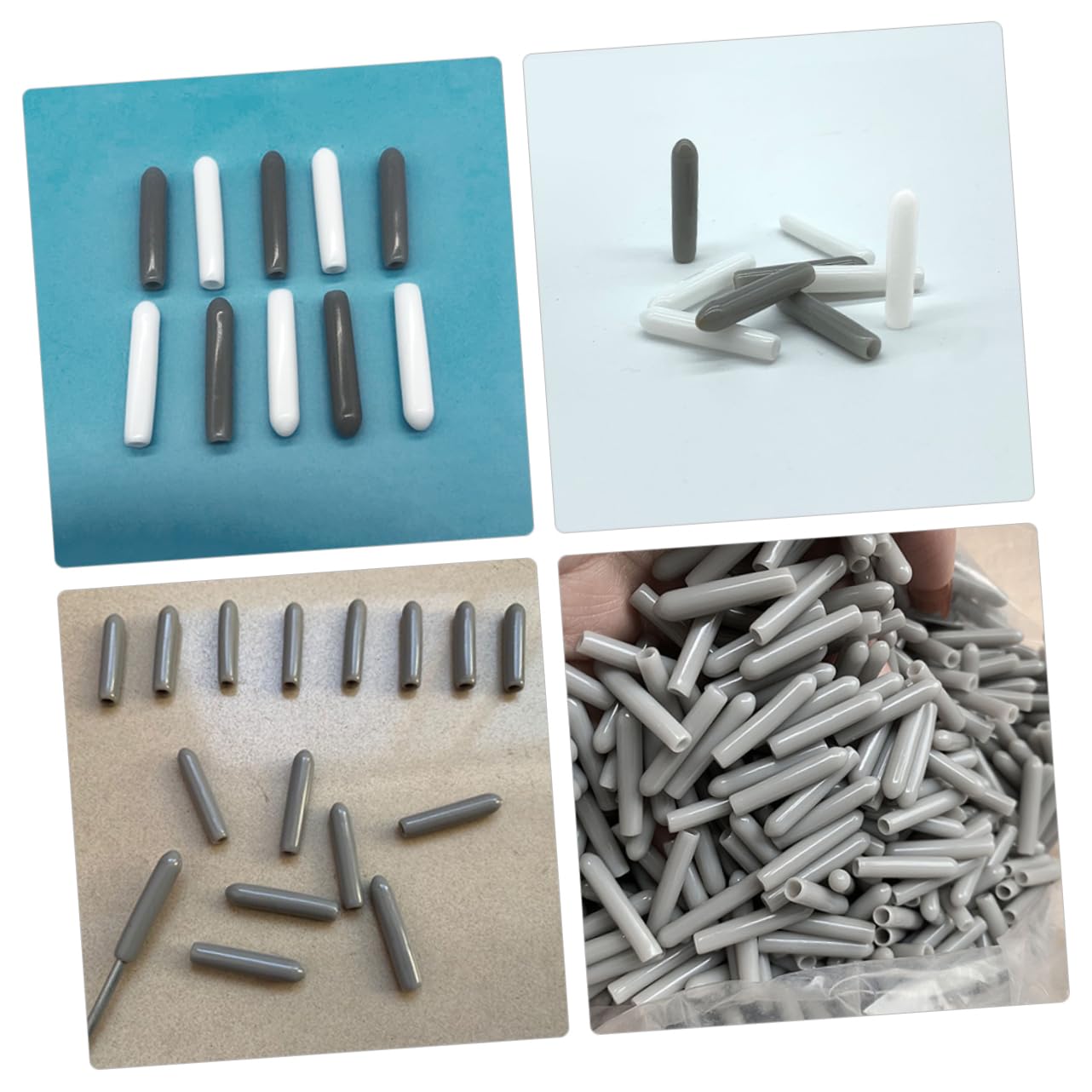 SHINEOFI 100 Stück Geschirrspüler Korb Endkappen Schutzkappen Aus Kunststoff Staub Und Kratzschutz Für Spülmaschinenracks Reparatursatz Für Zinkenspitzen Grau Für Spülkorb