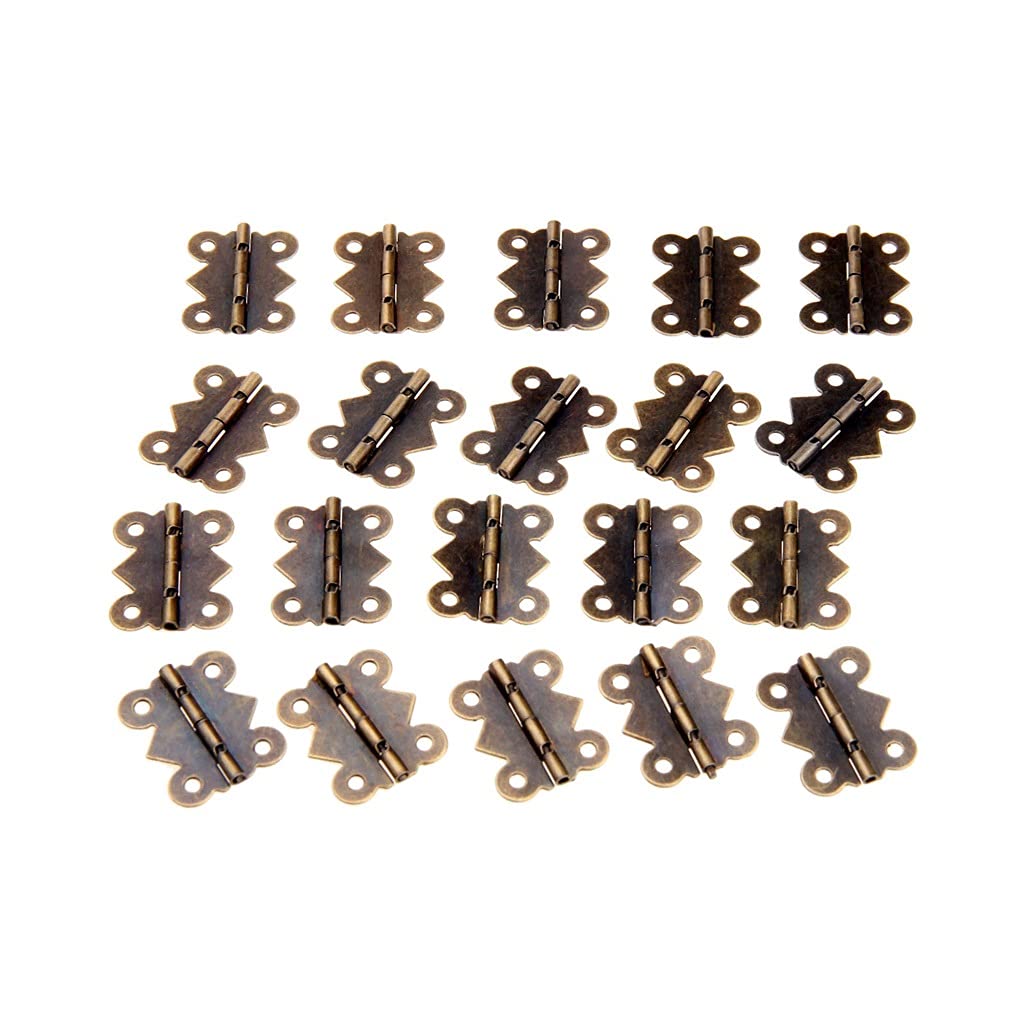 Charnières bronze vintage pour restaurer une boîte à bijoux en bois