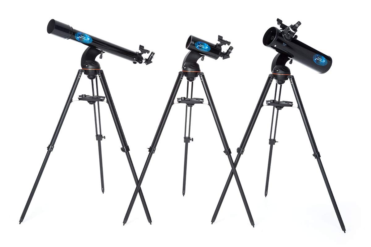 Celestron 22202 Astro-Fi 102 WiFi Wireless Reflector Telescope, Black