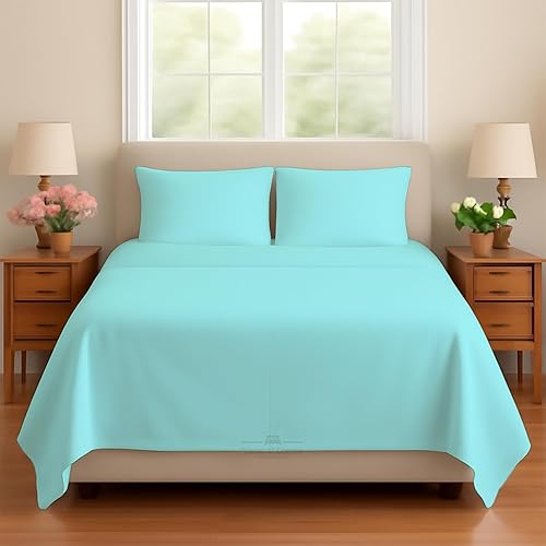 Miniatura 33 de Juego de 4 piezas para sofá cama, 100% algodón de 400 hilos, sábana bajera con bolsillos profundos, suave, sin arrugas y transpirable, calidad de