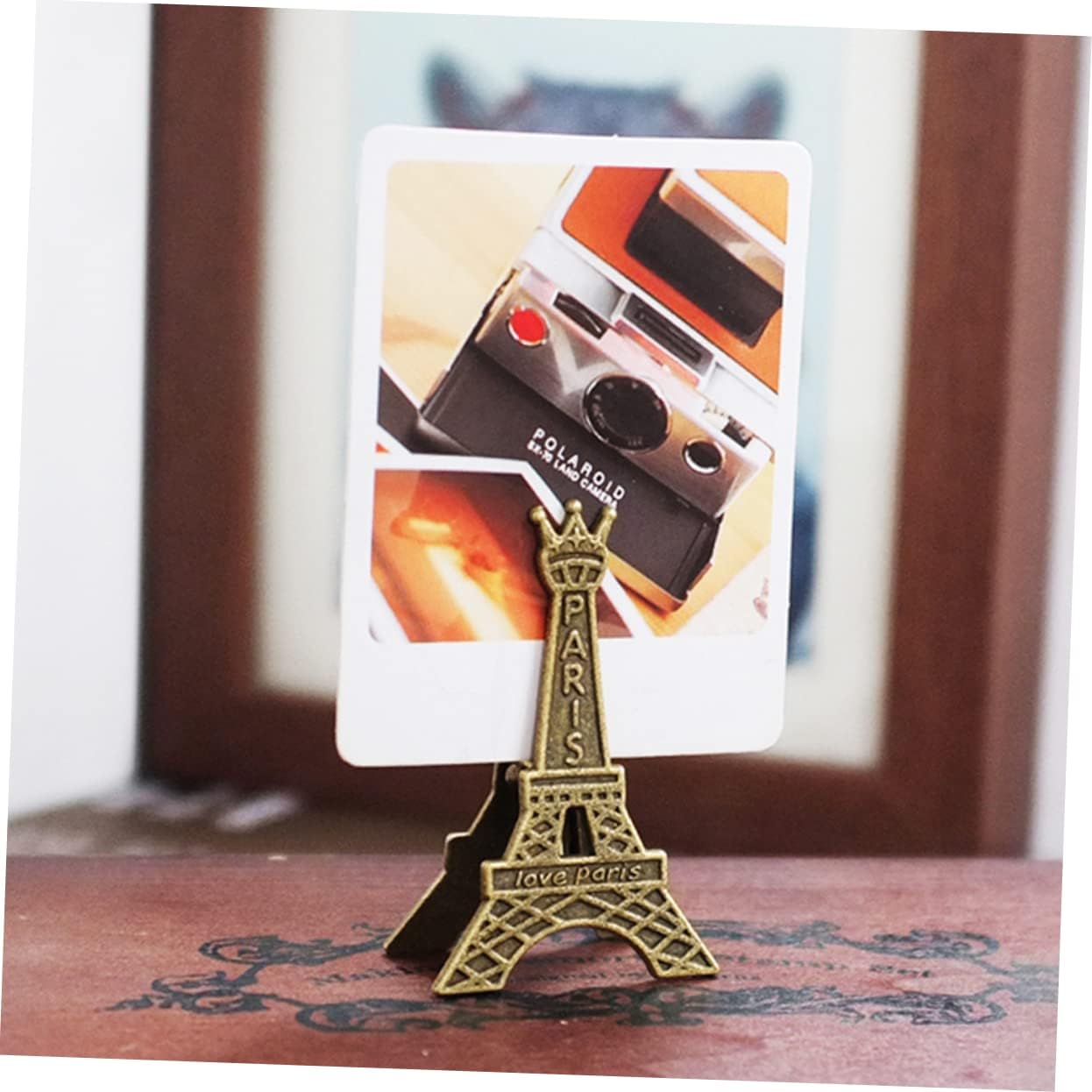 KICHOUSE 36pcs Eiffel Tower Metal Memo Clips Creative Holders for Desk Decor Sturdy Photo Note Holders for Weddings Parties Home Office Use