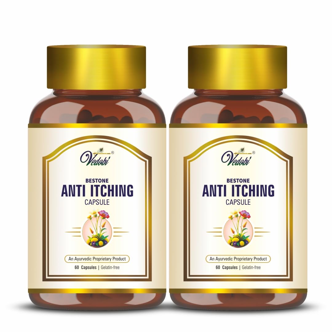 Vedobi Anti Itching Capsules | for Itching problem and Skin Care | 100% Natural Care | Two Bottle of (60 capsules) (B0D4YQHHFF) Amazon Price History, Amazon Price Tracker