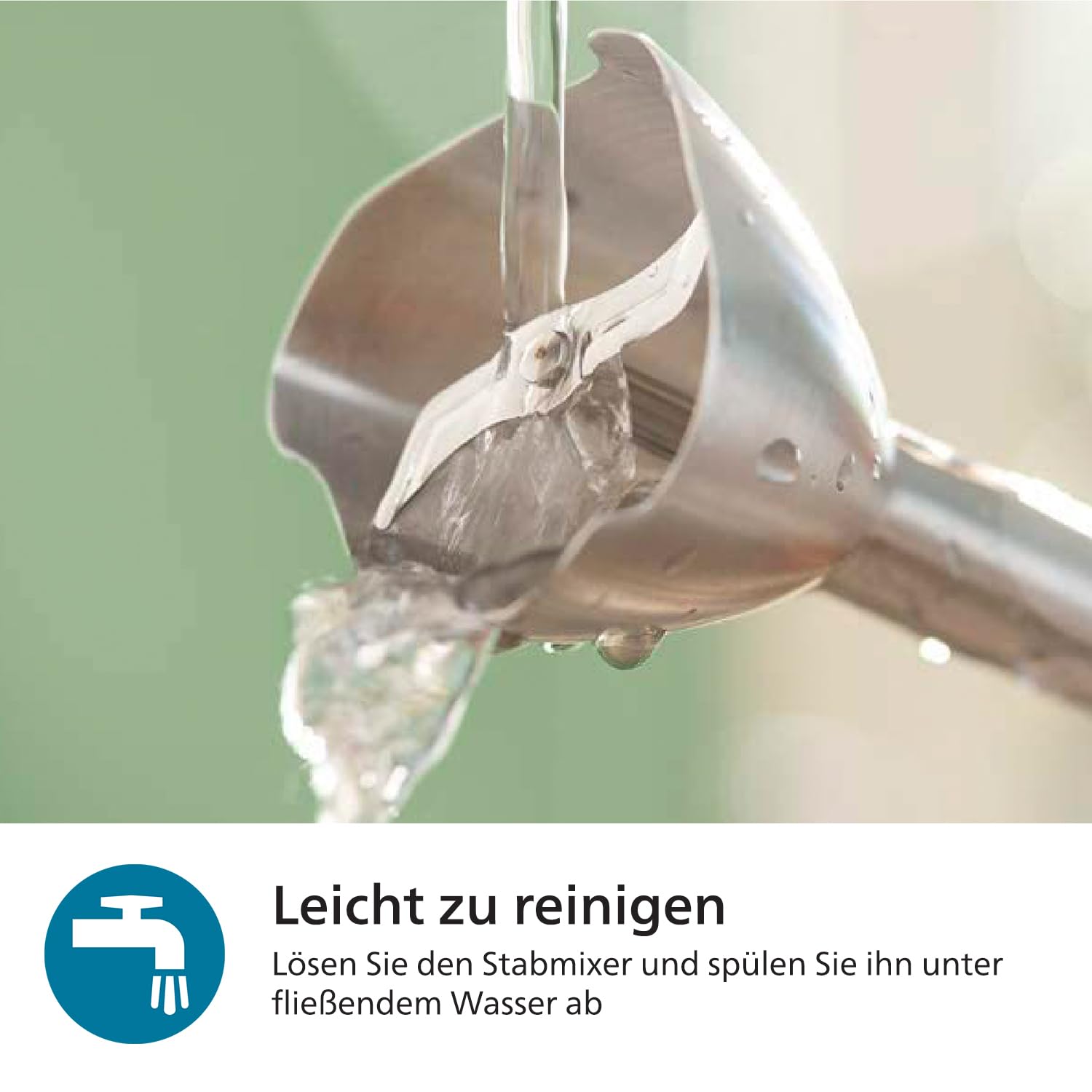 Philips 5000-Serie Stabmixer inkl. Schneebesen, Spiralizer, XL-Zerkleinerer - 1200 W Leistung. ProMix-Technologie. LED-Geschwindigkeitsanzeiger. Stufenlose Geschwindigkeitseinstellung (HR2684/00)