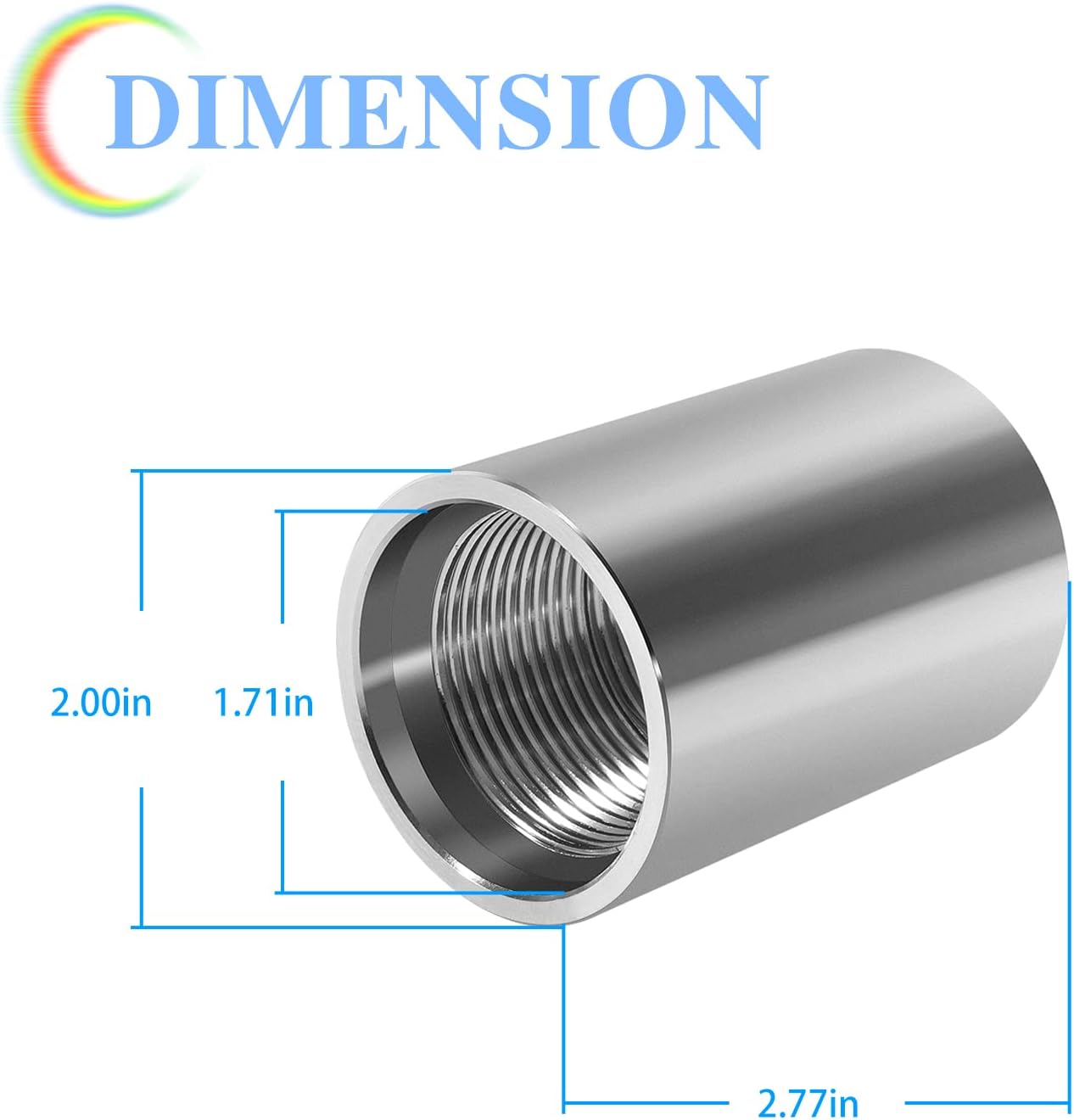 5PCS For MFG DRCOUP 125 1-1/4" Female Well Point Drive Coupling
