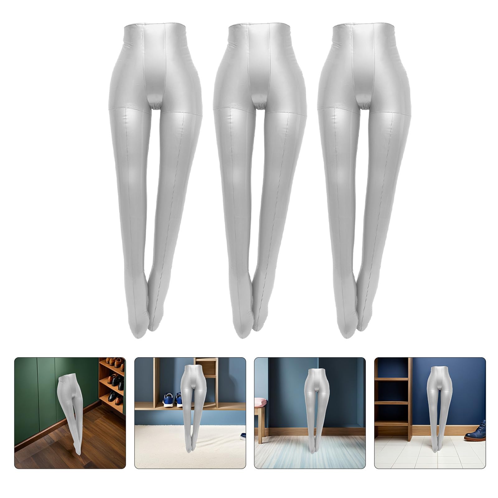 FOMIYES Maniquí Ligero y Portátil de PVC para Exhibición de Ropa Inflable Diseño Realista Pack de 3 Piezas Adecuado para Estudios Fotográficos y Venta Minorista