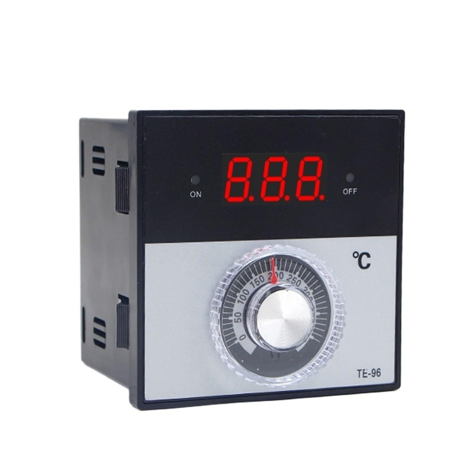 96x96mm Knob AC 220V 0- 300 400 1200 Degree K J PT100 Type Relay Digital Thermostat Display Temperature Controller(PT100 0-300 Degree)
