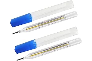 HARIHA LIFE Basal Body Thermometer, ℃ & ℉ Oral Glass Thermometer for...
