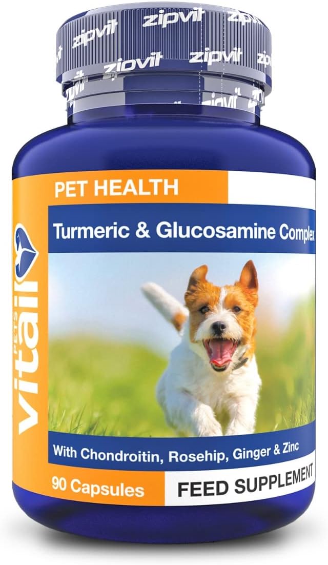 Turmeric and Glucosamine Complex for Pets. Turmeric for Dogs and Cats