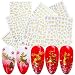 3D Christmas Nail Art Stickers Gold Winter Nail Decals for Women 8 Sheets Self-Adhesive Xmas Snowflake Bell Tree Reindeer Santa Claus Snowman Nail Sticker for Fingernails Toenails Decorations