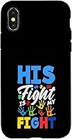 Vista 4 de His Fight is My Fight Autism Awareness Case for iPhone Air