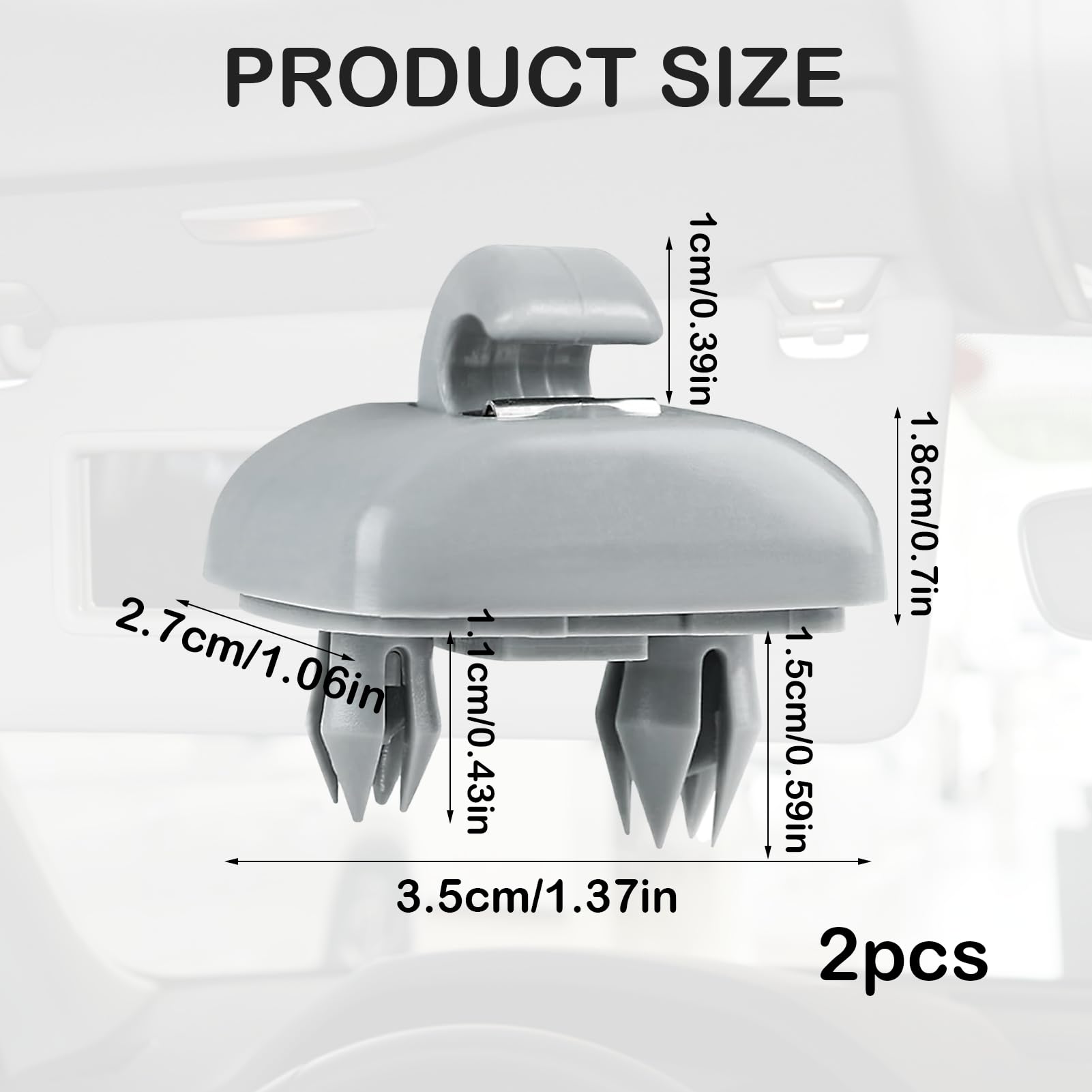 Audi TT 8N Gancio Per Visiera Parasole Piuma Grigio Nuovo Originale 4B08575627NP | Acquisti Online Su - Foto 3