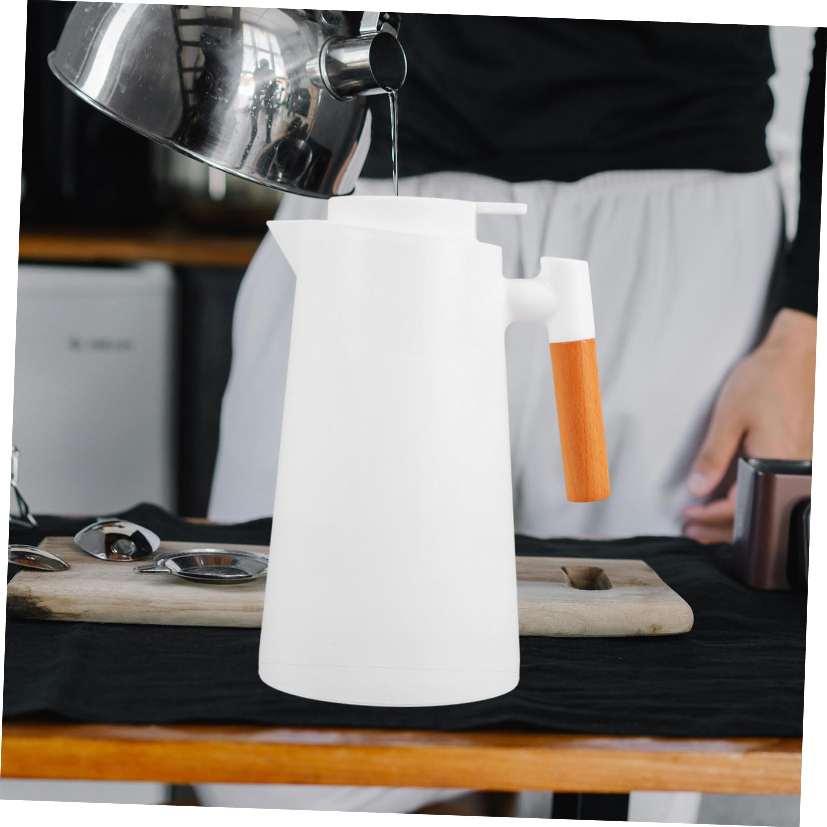 Alipis Termo para Café Caliente y Bebidas Frías con Tapa Aislante al Vacío para Camping y Hogar de Inoxidable