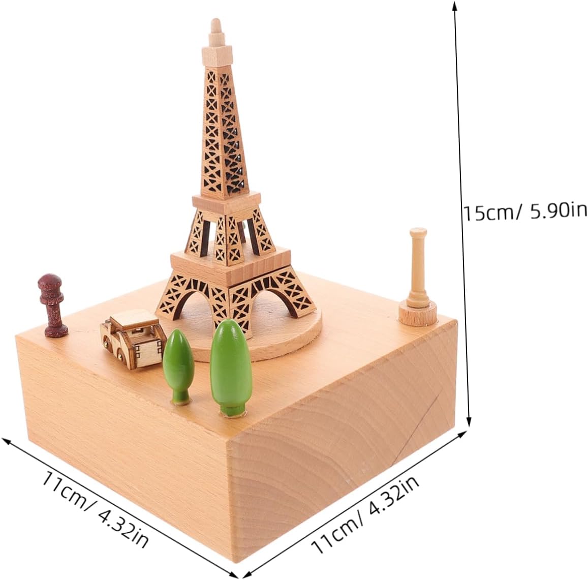 Ciieeo Music Box with Eiffel Tower Design Creative Musical Box for Birthdays Anniversaries Valentine Day for Girls and Loved Ones Meticulous Craftsmanship and Unique Design