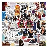 50PCS Once Upon A Time TV Show Stickers,Water Bottle Stickers Waterproof Vinyl Decals, Movie Anime Stickers for Laptop, Phone, Journal, Skateboard, Guitar, Bike (l)