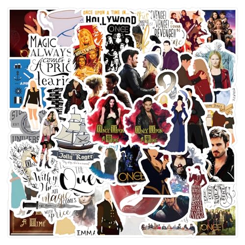 50PCS Once Upon A Time TV Show Stickers,Water Bottle Stickers Waterproof Vinyl Decals, Movie Anime...
