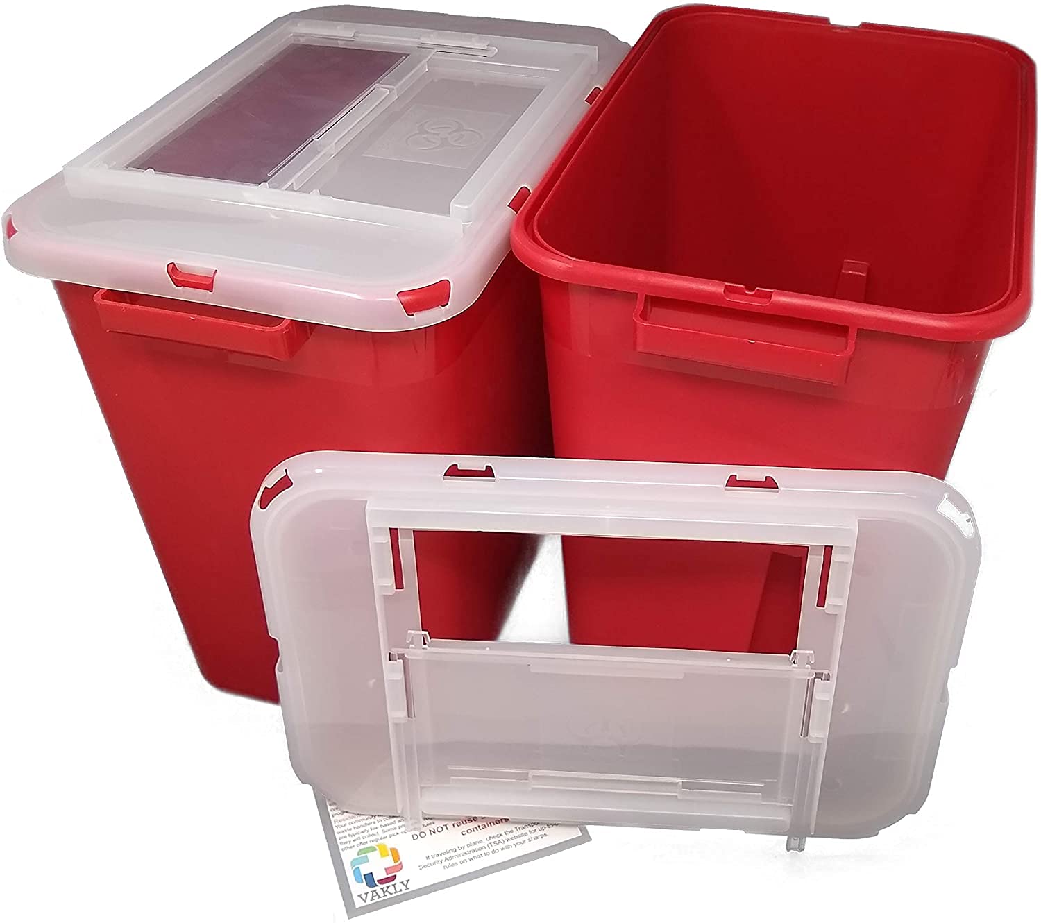 Buy Sharps Container 2 Gallon [Pack of 2] Large Puncture Resistant