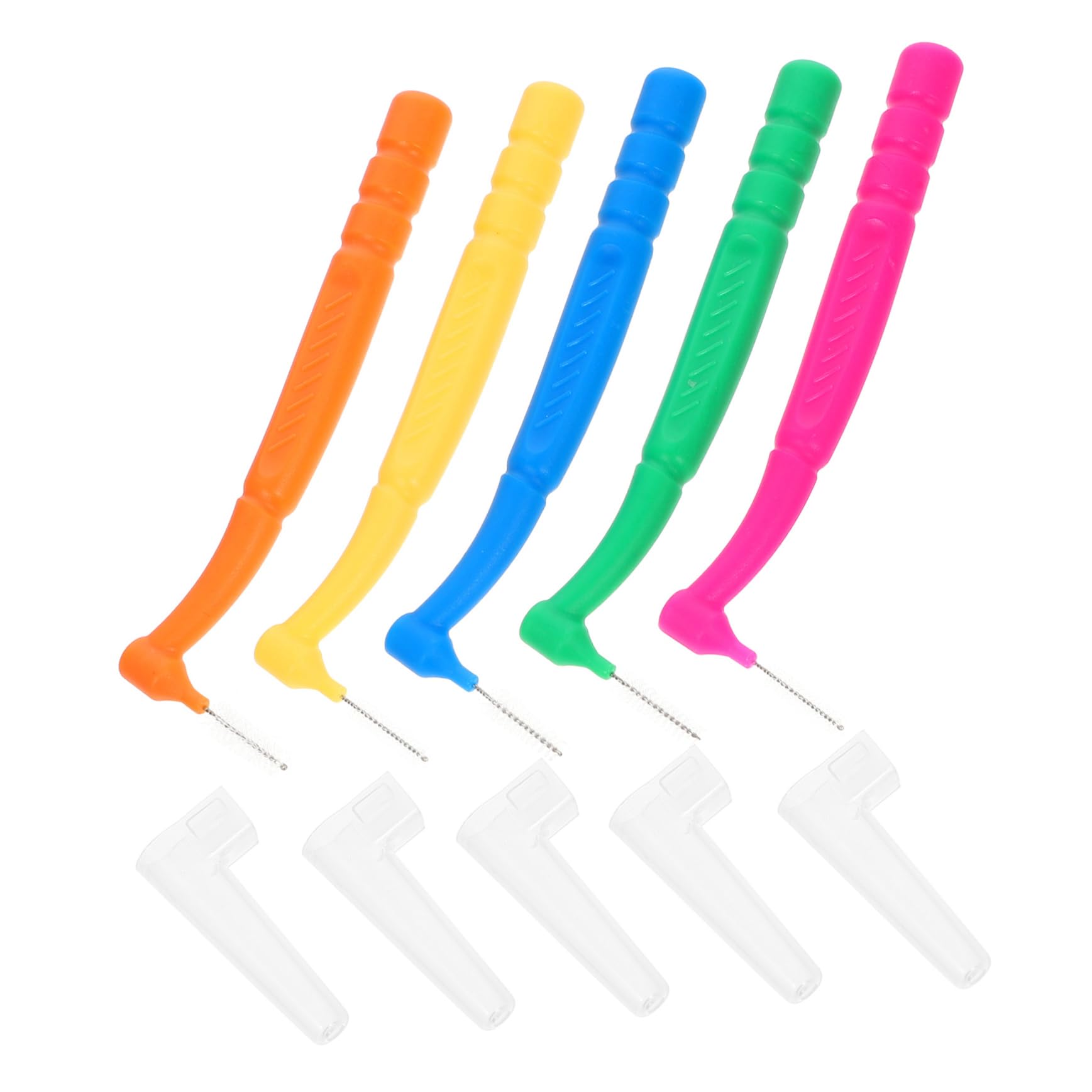 FOMIYES 100 Pz Spazzolino Interdentale Spazzolino Da Denti Tra i Denti Gengiva Spazzolino Per La Pulizia Dei Denti Spazzolini Interdentali Tra i Denti Scovolino Interdentale Lana Di Nylon