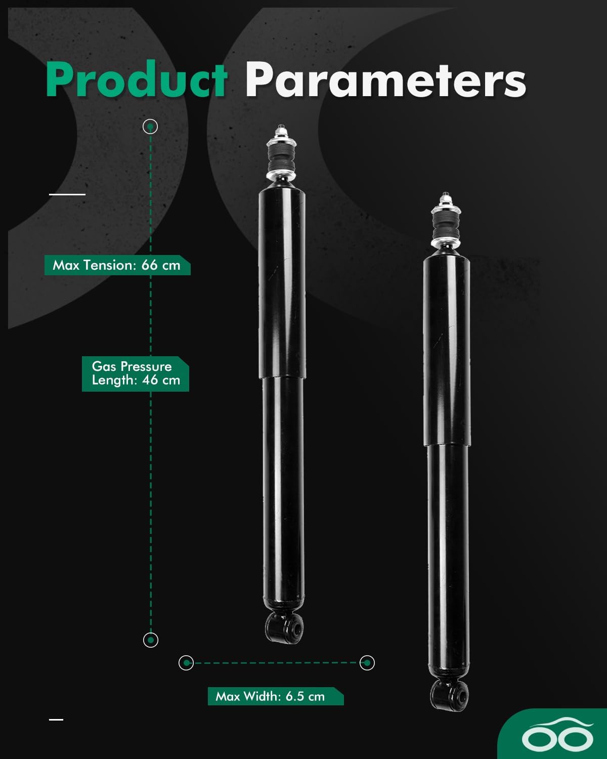 Rear shocks,SCITOO 2pcs Shocks Absorbers Fits for ford E-150/E-250/E-250 Econoline/E-350 Club Wagon/E-350 Econoline Club Wagon/E-350 Super Duty Auto Shocks Struts 344371