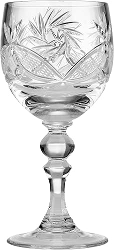 Miniatura 9 de WORLD GIFTS Elegant and Modern - Juego de 6 copas de vino hechas a mano con cristal ruso para fiestas, copa de vino de 8 onzas, juego de 6