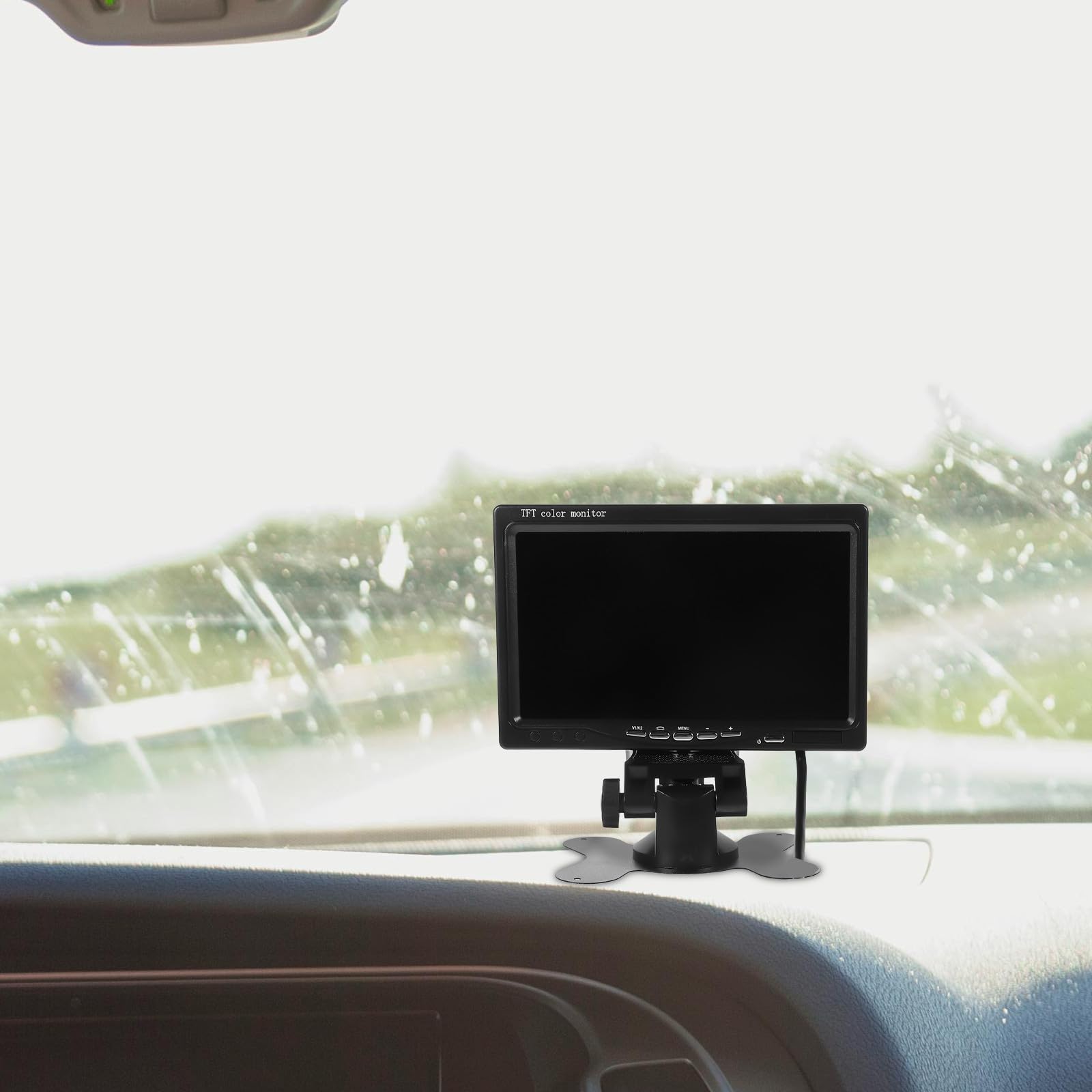 Cámara de Marcha Atrás para Coche Pantalla, Plástico Negro