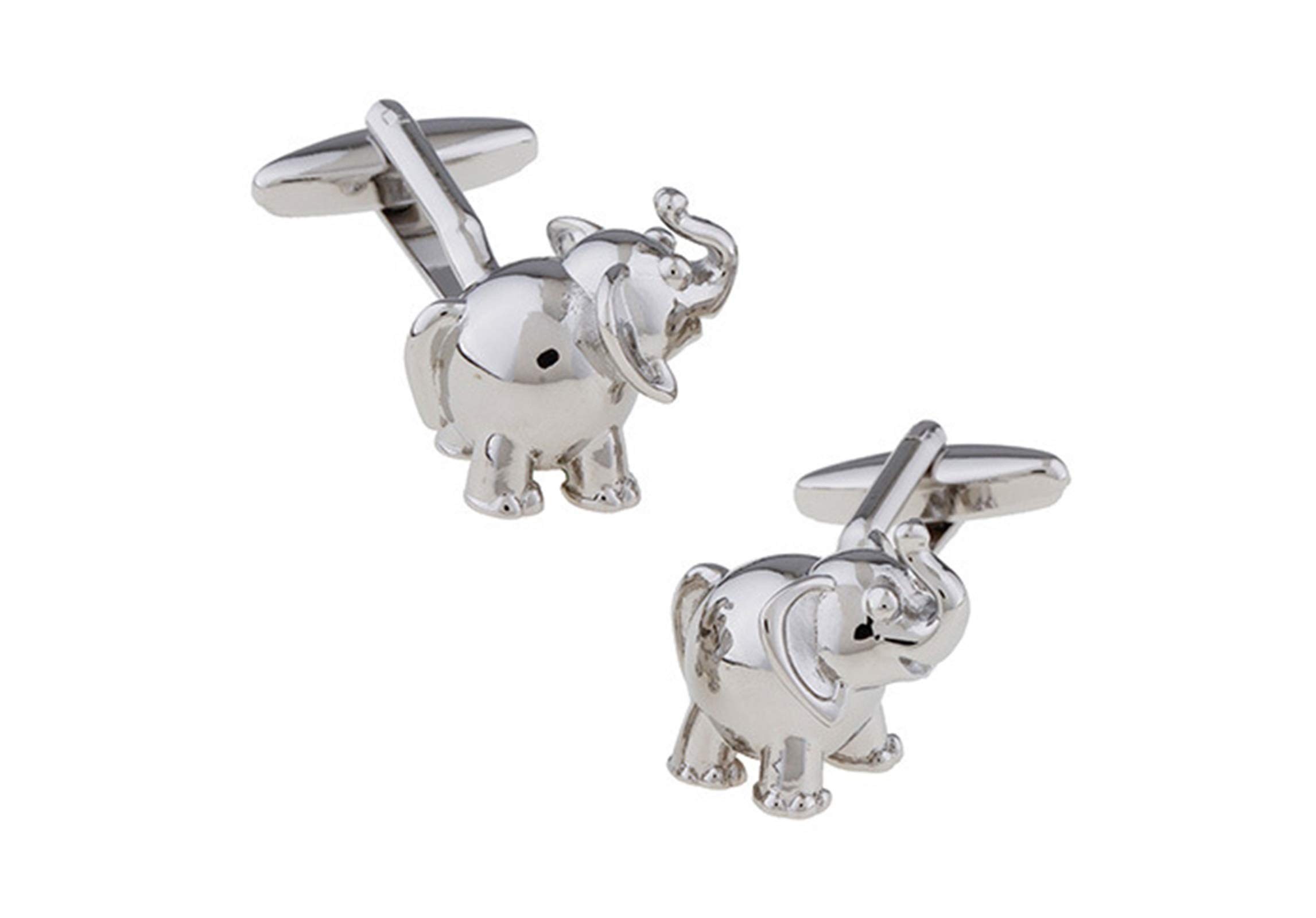 Beydodo Gemelo Cobre Gemelos de Camisa Hombre Elefante Gemelo de Hombre Plata/Oro