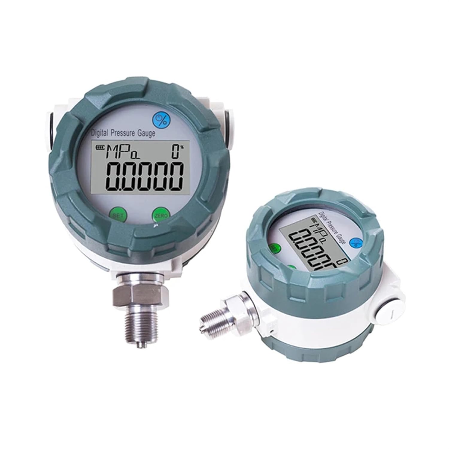 1PCS YW-100GB Stainless Steel 100Mpa Precision Explosion Proof Digital Pressure Gauge with Display(0.05FS Accuracy,0-6Mpa)
