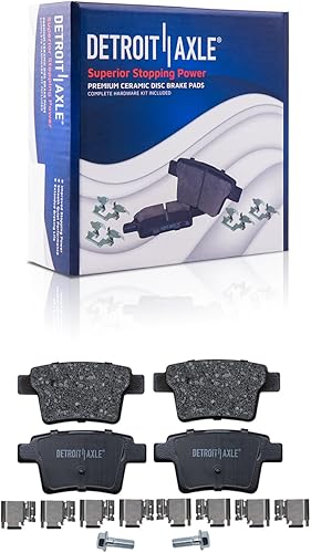 Miniatura 113 de Detroit Axle - Pastillas de Freno Delantero para Ford Fusion Lincoln MKZ Zephyr Mercury Milan Mazda 6, Pastillas de Freno Cerámica Reemplazo