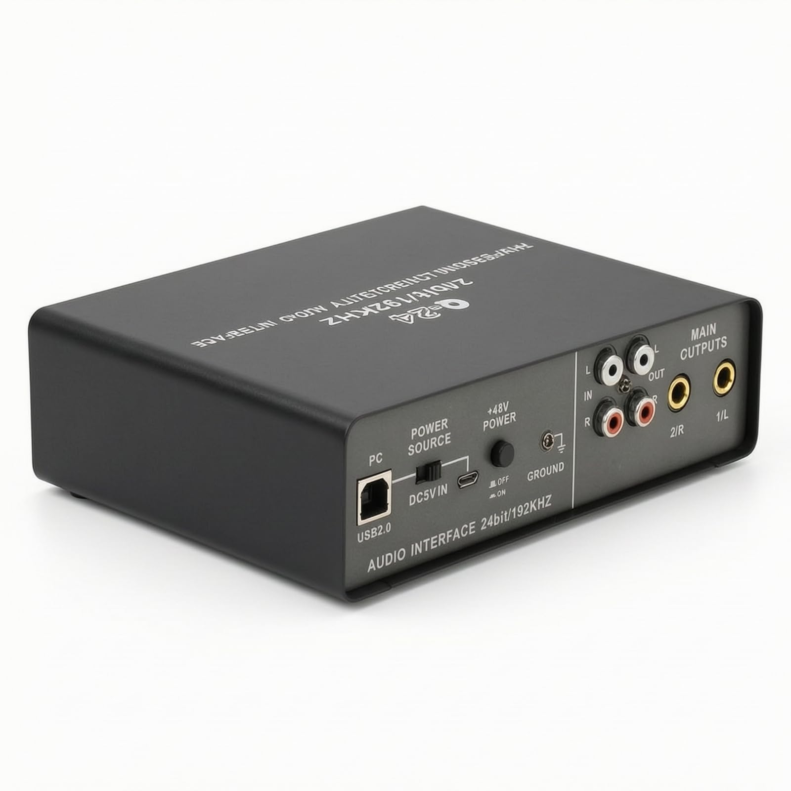 Interfaccia Audio USB a Latenza Zero Scheda Audio USB Alimentazione Fantasma Dispositivo per Podcaster, Scrivania
