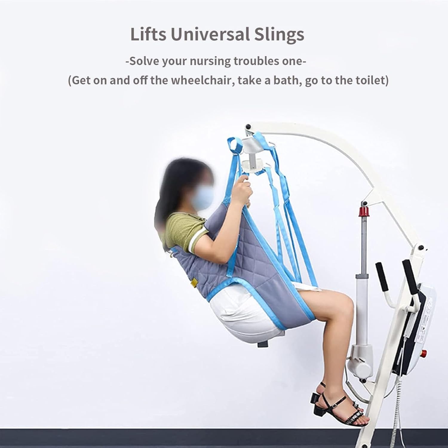 移送看護スリング患者リフトスリングリフター、トイレスリング移送ベルト全身スリング、麻痺または半麻痺の高齢者/障害者をベッドからトイレ