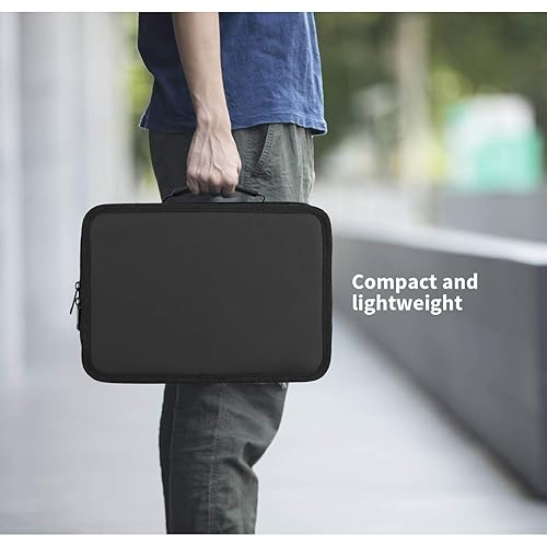 Miniatura 7 de Segbeauty - Bolsa de herramientas para peluquería, 11.8 x 8.5 pulgadas, piel sintética, estuche de transporte para artículos de aseo personal, kit