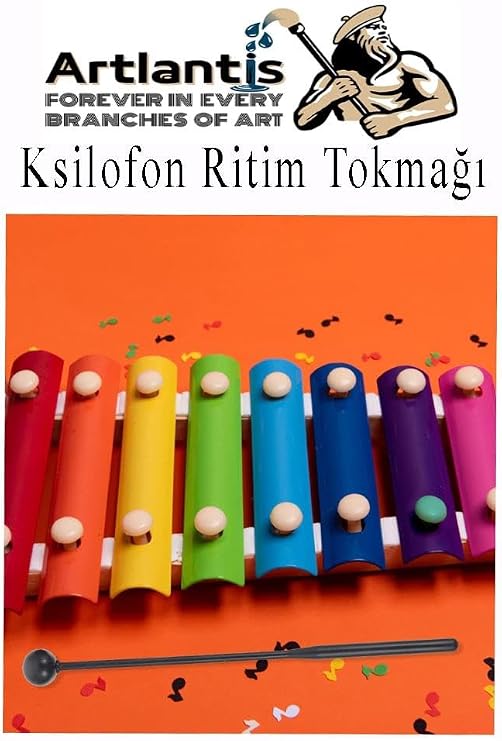 Ksilofon Tokmağı 1 Çift Kırmızı 1 Paket Ritim Çubuğu Plastik