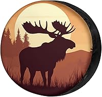 Vista 10 de Delerain Dinosaur Moon - Cubierta de rueda de repuesto para neumáticos, protector solar impermeable para caravana, remolque, RV, SUV, camión