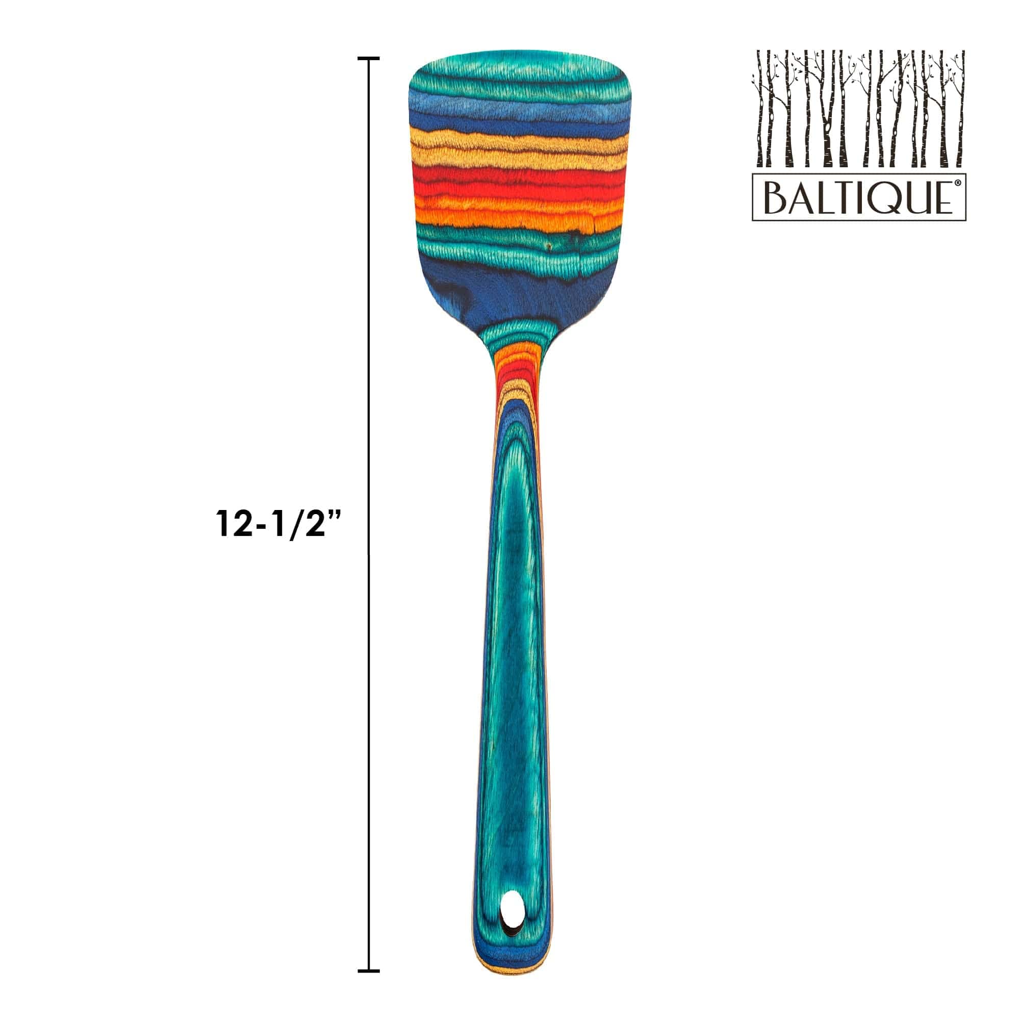 Baltique Montego Bay Collection - Espátula de madera de 12-1/2 pulgadas, segura para antiadherente 6