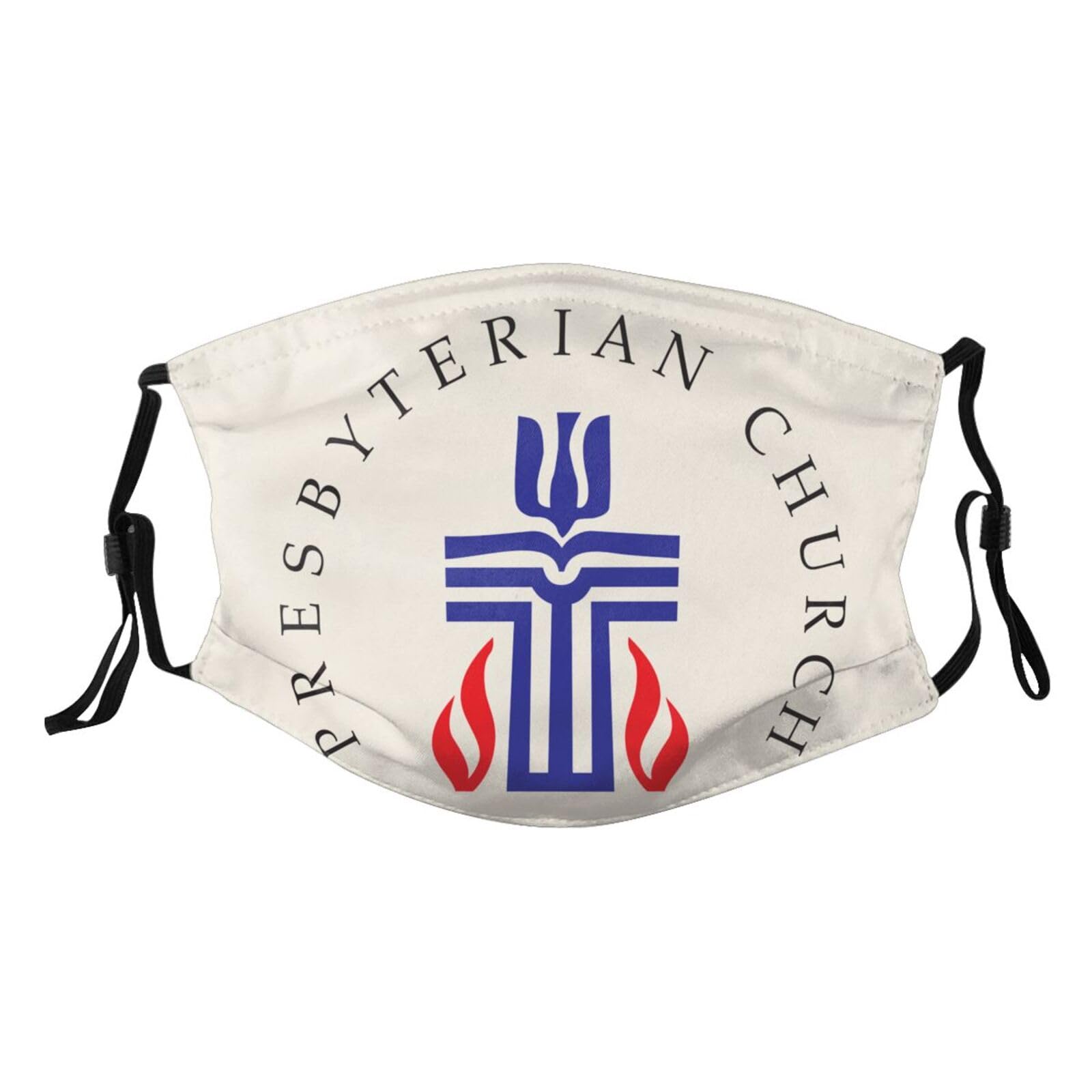 Presbyterian Church Cross Seal Adult Dust Mask Adjustable Dust Face with 2 Filter73