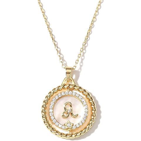 SELENICHAST 14K Gold Dainty Zodiac Necklace for Women,Gold Plated Rotatable 12 Constellation Astrology Necklaces Birthday Jewelry Gifts